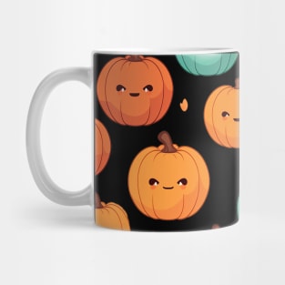 Adorable Pumpkin Pattern Hallloween Design Mug